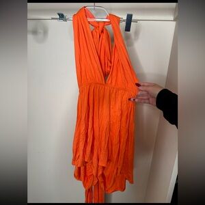 Blue Blush Radiant Orange Top